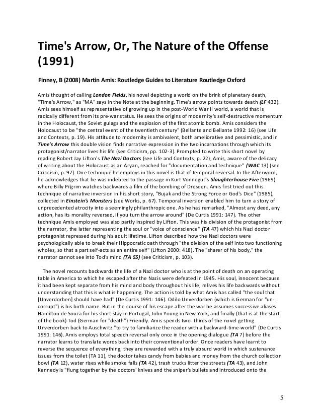 Times Arrow Martin Amis Pdf